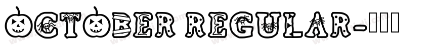 October Regular字体转换 October Regular字体转换